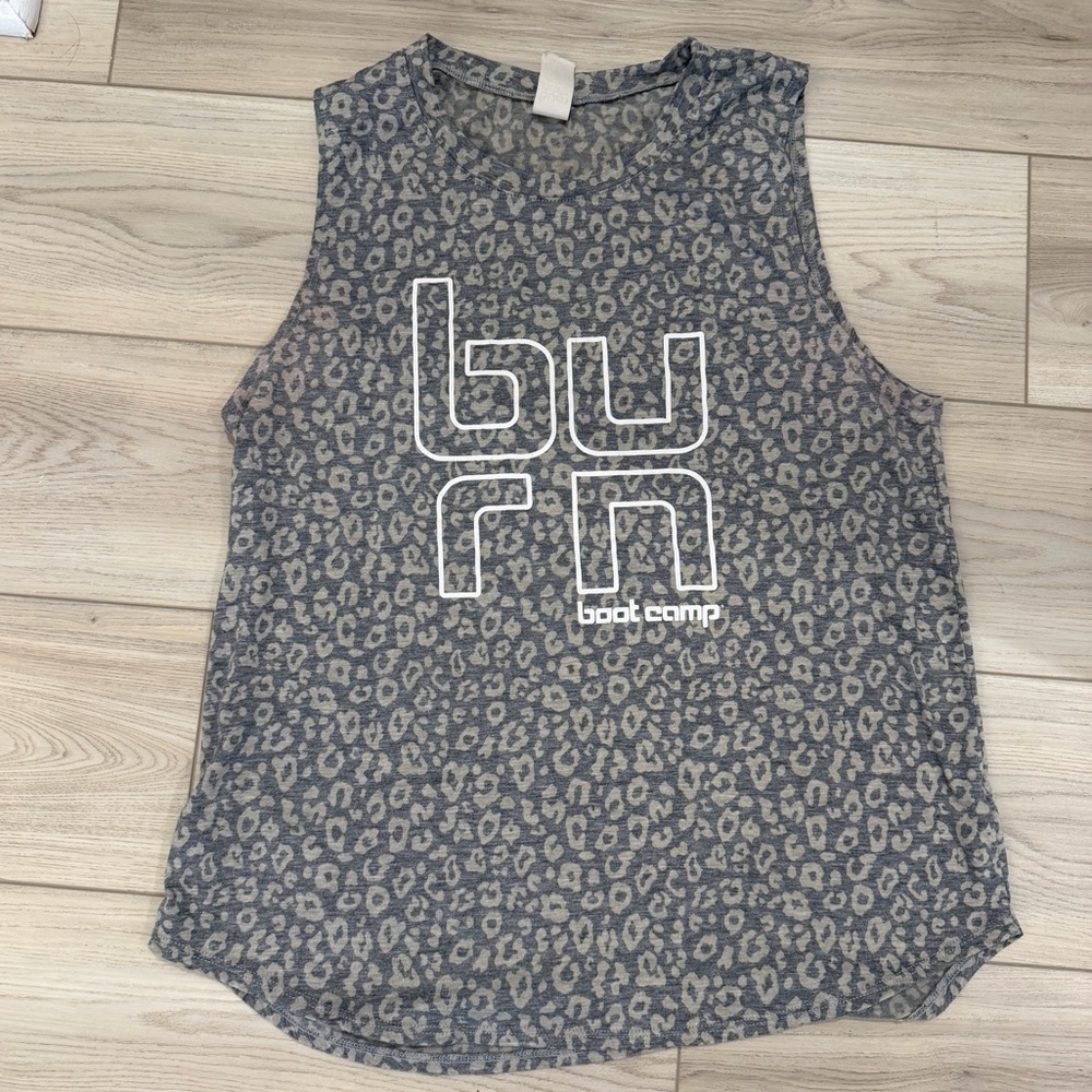 Burn Boot camp Leopard Tank- Size XL